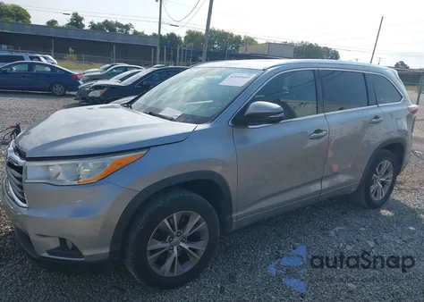 2014 Toyota Highlander Xle V6 из США, поврежденный, VIN 5TDKKRFH3ES022535